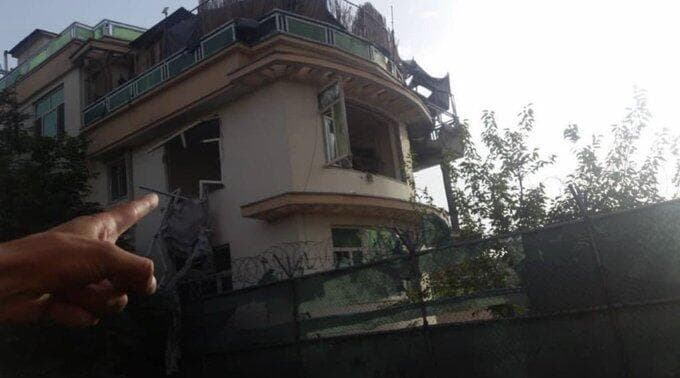 תמונות שבהן נראה לכאורה ה בית ב קאבול אפגניסטן שבו חוסל מנהיג אל-קאעידה איימן א-זוואהירי