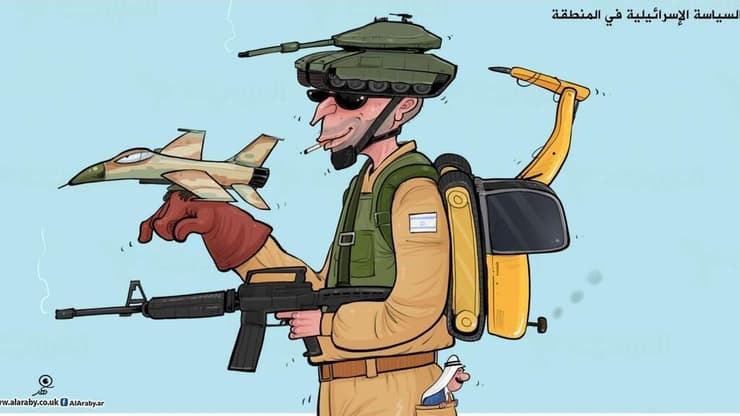 קריקטורה עיתון אל-ערבי אל-ג׳דיד הקטארי