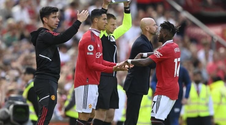 רונאלדו נכנס כמחליף מול ברייטון (רויטרס) רונאלדו נכנס כמחליף מול ברייטון