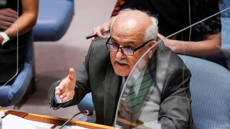 ריאד מנסור, המשקיף הפלסטיני, במועצת הביטחון של האו"ם