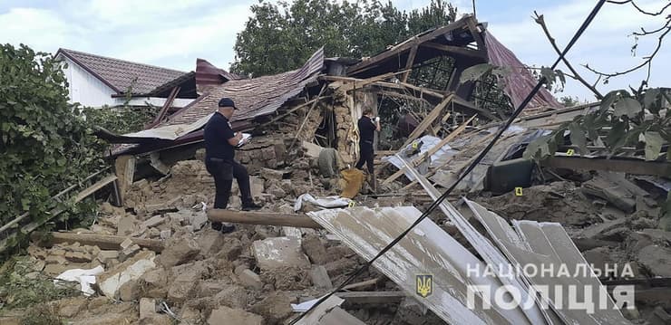 הפצצה רוסית עיירה מרהנץ מחוז דניפרופטרובסק אוקראינה