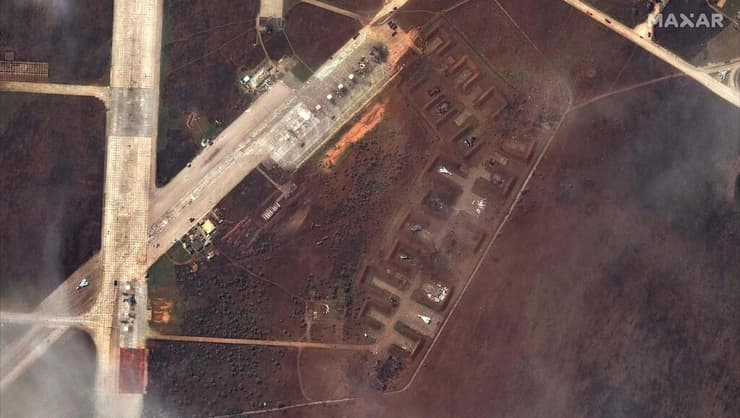 פיצוצים בסיס סאקי חצי האי קרים מטוסי רוסיה הושמדו אוקראינה לא אישרה לפני אחרי