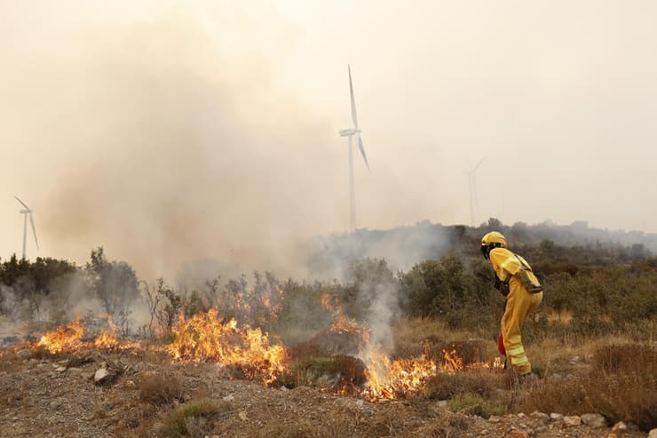 שריפה שריפות יער חבל ולנסיה מזרח ספרד