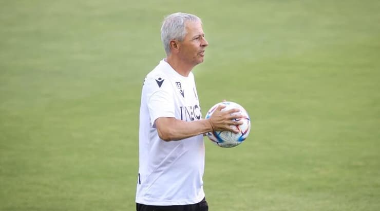 לוסיאן פאברה באימון (איציק בלניצקי) לוסיאן פאברה באימון