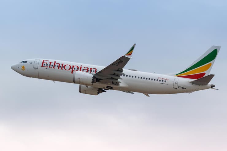 בואינג 737 של אתיופיאן איירליינס חברת תעופה אתיופיה מטוס