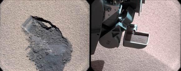 עוד יום של חול על מאדים. כף אדמה שנטל קיוריסיטי מאחד האתרים הראשונים שדגם