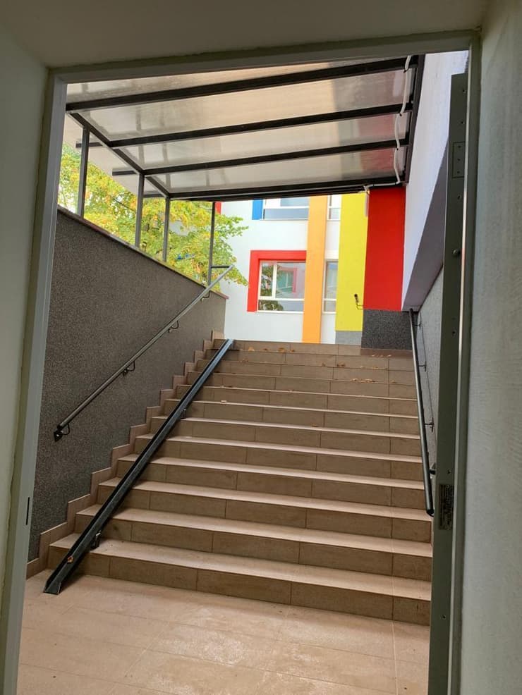 המקלט החדש בבית הספר היהודי בקייב מוכן לקליטת התלמידים