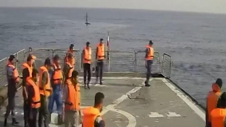 תיעוד: האיראנים משחררים את הרובוט הימי שנחטף בים האדום