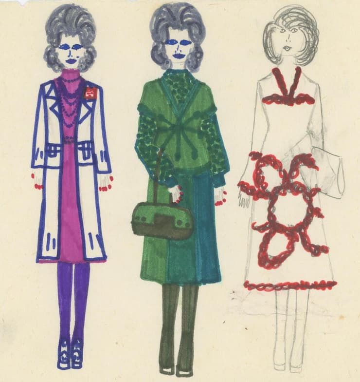 איור אופנה מילדותו של אלבר אלבז, 1974-76