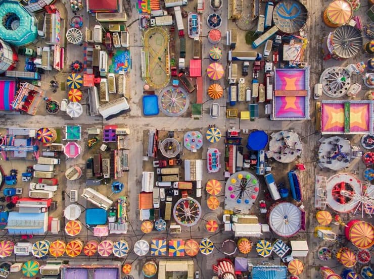 Hull Fair from Above