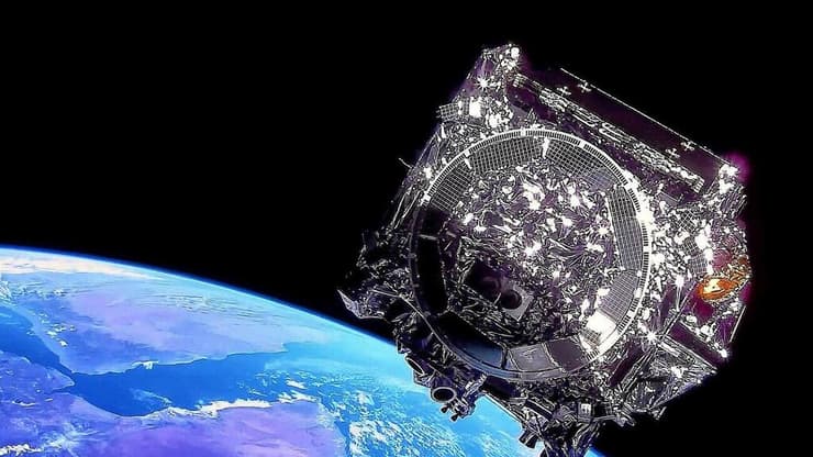 הצילום האחרון שבו נראה ג'יימס ווב, ברגע הניתוק מהטיל שנשא אותו מחוץ לכדור הארץ