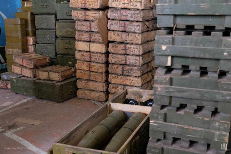 תחמושת רוסית שנתפסה על ידי צבא אוקראינה