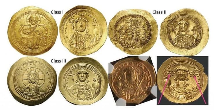 מטבעות שהוטבעו בתקופת שלטונו של קונסטנטינוס התשיעי