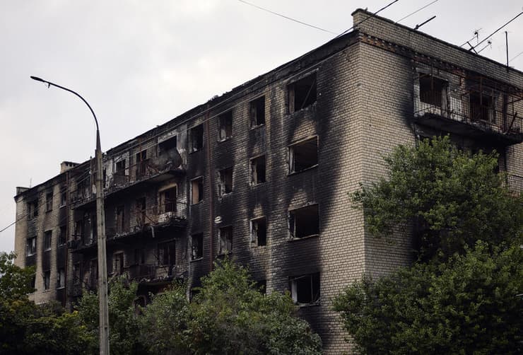 הרס בעיר איזיום אחרי נסיגת הכוחות הרוסיים מלחמת רוסיה אוקראינה