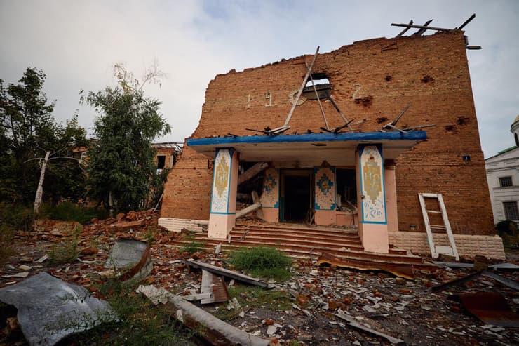 הרס בעיר איזיום אחרי נסיגת הכוחות הרוסיים מלחמת רוסיה אוקראינה