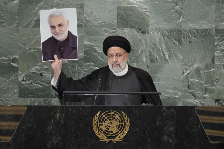 איברהים ראיסי נשיא איראן נואם בעצרת ה או"ם