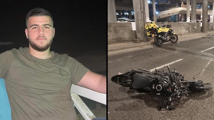 חצי חצאים חוסיין זירה תאונה תאונת דרכים רוכב אופנוע בן 24 החליק נהרג כיכר אתרים תל אביב
