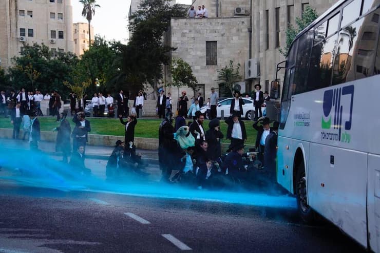 הפגנת החרדים בירושלים בשל מעצר עריק