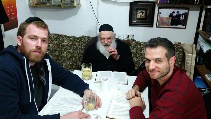 אורי זוהר ז"ל עם יניב סגלוביץ' (מימין) ודני רוזנברג