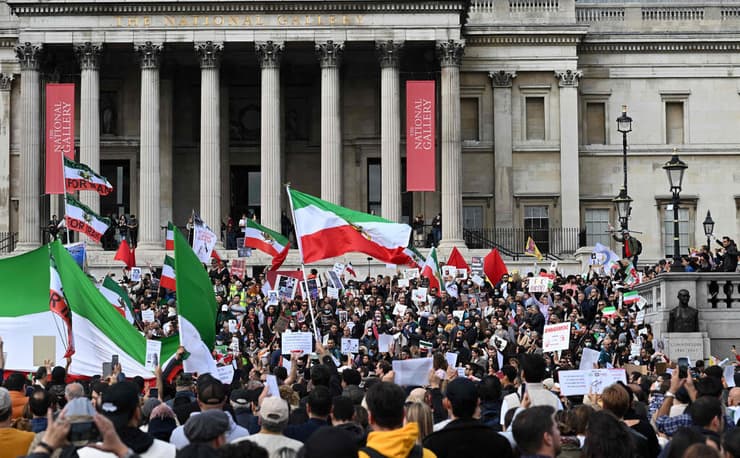 לונדון הפגנה הפגנת תמיכה בנשות איראן