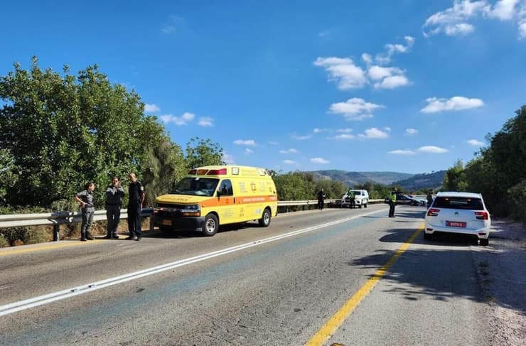 תאונת דרכים כביש 3866 ליד ירושלים רוכב אופנוע הרוג