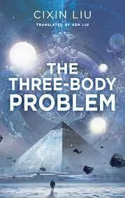 כריכת ספרו של ליו צשין, "The three body problem"