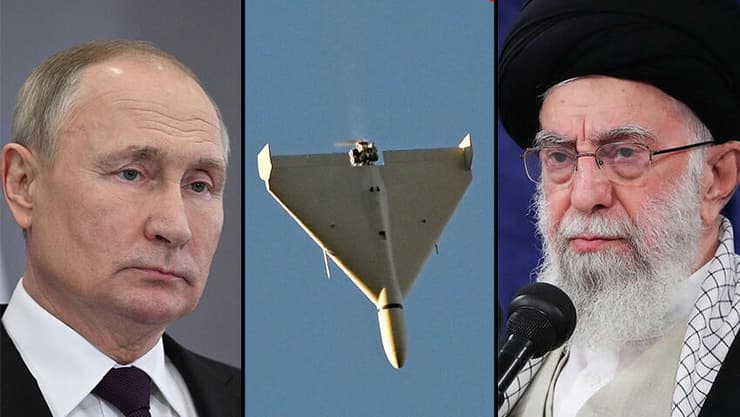 חמינאי, פוטין ומל"ט איראני בשירות רוסיה. שיתוף הפעולה מתהדק   