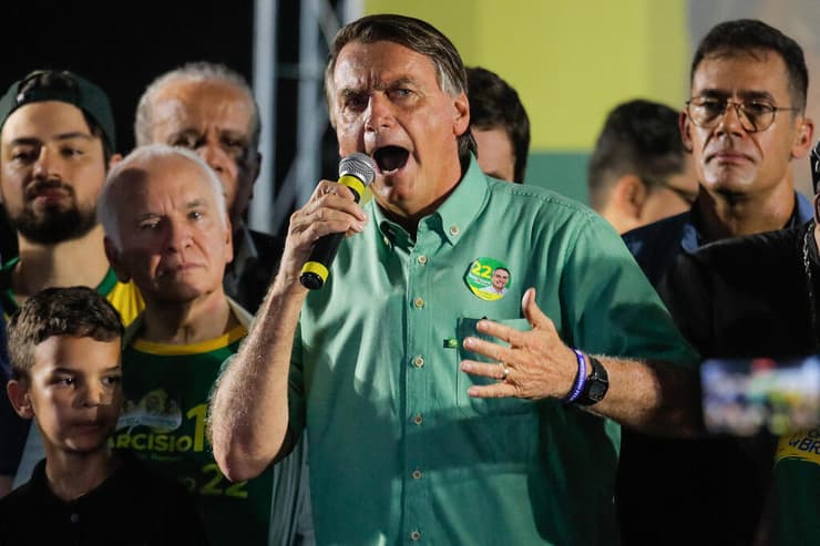 נשיא ברזיל ז'איר בולסונרו עצרת בחירות 22 באוקטובר