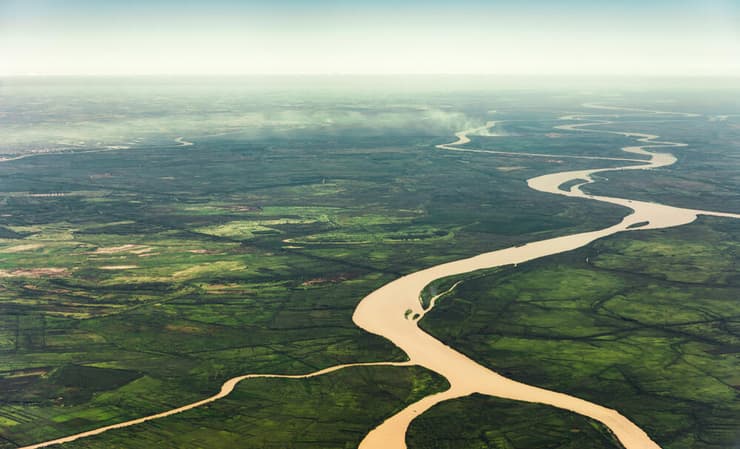 נהר האמזונס ממעוף הרחפן