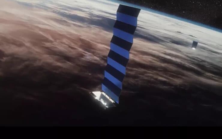הדמייה של לוויין "סטרלינק" של SpaceX. רוסיה מתכוונת אליהם באיומים שלה? 