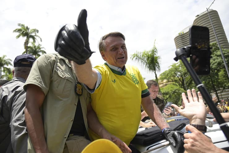 נשיא ברזיל ז'איר בולסונרו עצרת בחירות בלו הוריזונטה