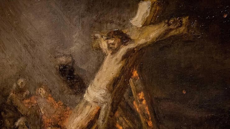The Raising of the Cross, הציור של רמברנדט