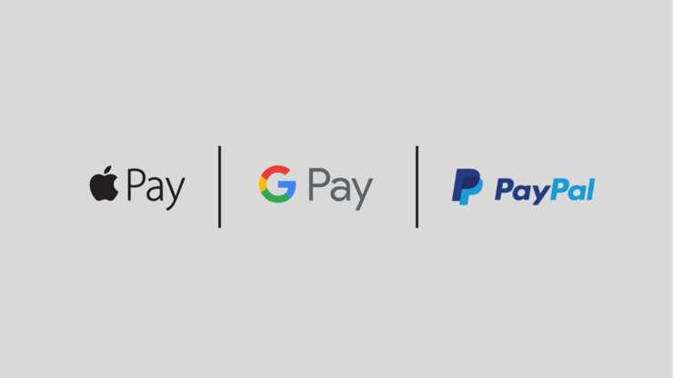 Apple Pay, Google Wallet, PayPal
