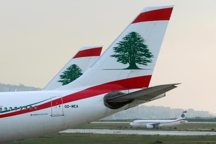 מטוס של חברת מידל איסט אירליינס חברת התעופה של לבנון
