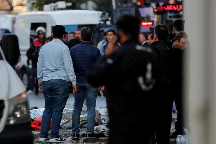 אמבולנס סהר אדום זירת הפיצוץ באיסטנבול