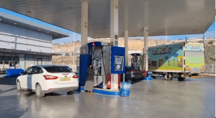 תחנת הדלק באריאל שהתרחש בה הפיגוע
