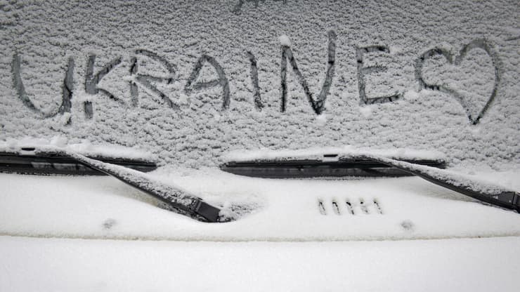 קייב אוקראינה שלג חורף