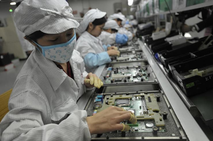סין קורונה עובדים של foxconn ב שנז'ן על רקע מרד ב מפעל האייפונים תמונת ארכיון