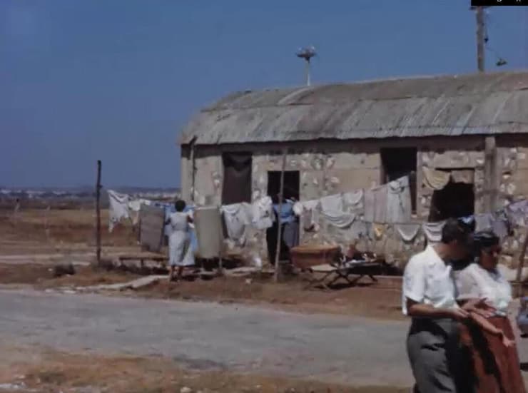 סיור אנשי הג'וינט במחנה ישראל, מחנה עולים סמוך ללוד 