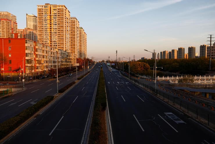 סין התפרצות קורונה כבישים ריקים בייג'ינג