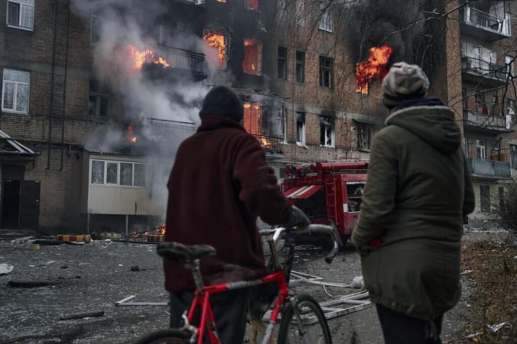 אוקראינה העיר בחמוט התקפה 7 דצמבר