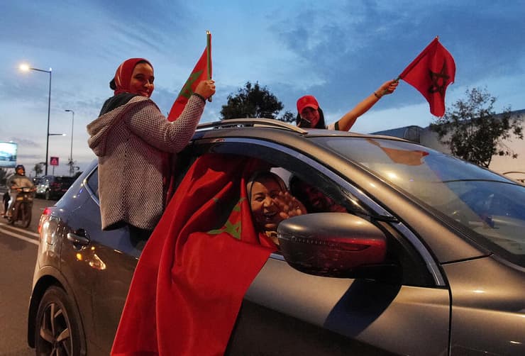 ניצחון מרוקו ב מונדיאל עלייה ל חצי גמר חגיגות ב קזבלנקה