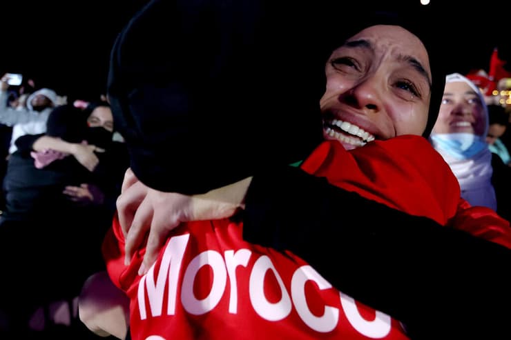 ניצחון מרוקו ב מונדיאל עלייה ל חצי גמר חגיגות ב דוחא קטאר