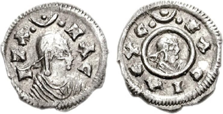 מטבע כסף עם דמותו של הקיסר אזאנה