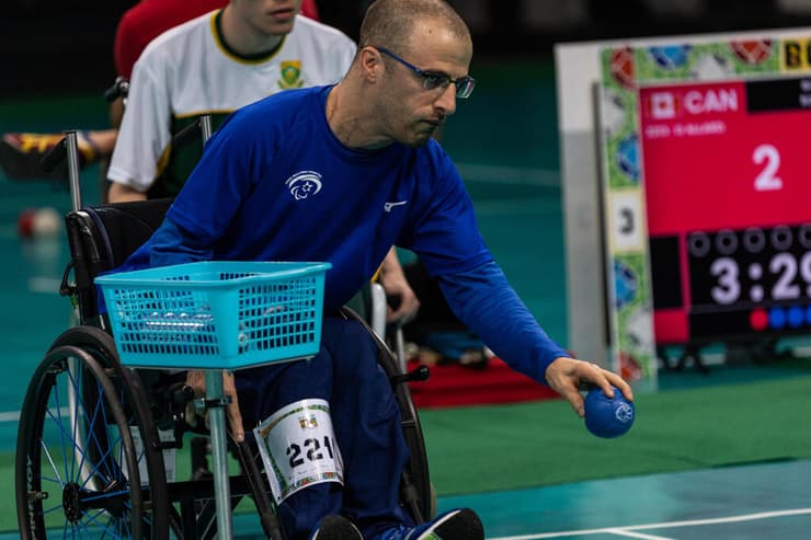 שחקן הבוצ'ה נדב לוי (צילום: andenardeRio2022 ) שחקן הבוצ'ה נדב לוי