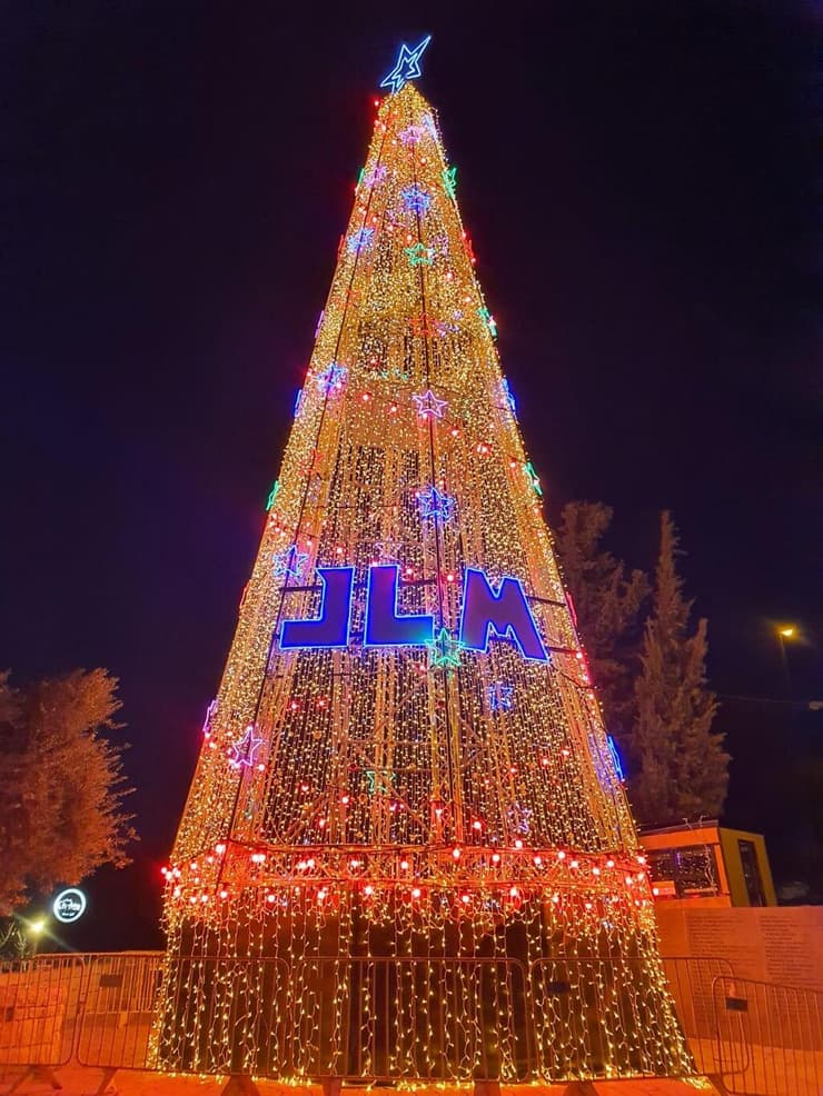 עץ כריסמס הכי גבוה בירושלים