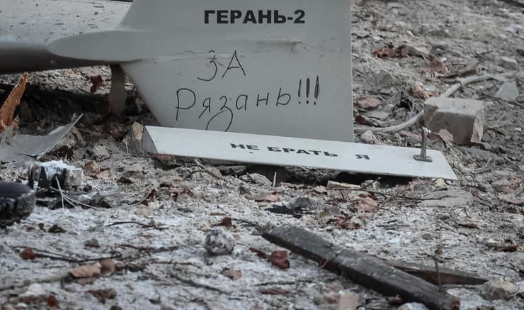 זירת מתקפה של מל"טים ב קייב אוקראינה מלחמה מול רוסיה