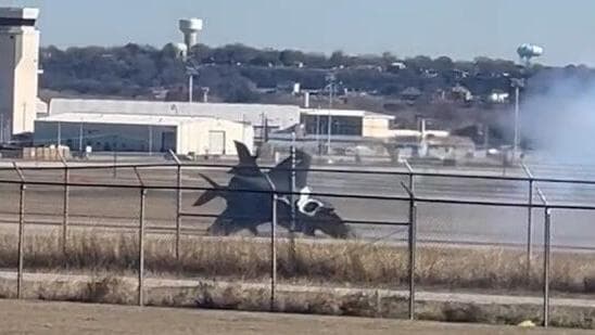 טייס F35B נפלט מהמטוס בזמן הנחיתה