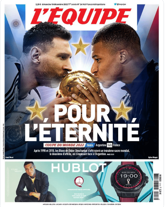 שער עיתון הספורט הצרפתי ל'אקיפ