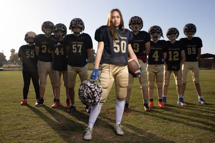 מקום שני: אלייה דרי פורצת דרך לשחקניות פוטבול
( צילום: עוז מועלם) אלייה דרי